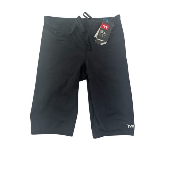 TYR Men's Durafast One Jammer Swimsuit Black Swim Team Size 30 NWT #5260 - Picture 1 of 7